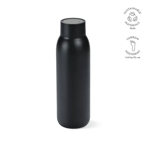 Gourde La Plata rInox 650ml. Double paroie, étanche. Écran LED