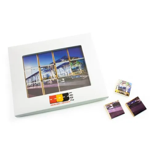 Casse-tête avec 12 chocolats belges