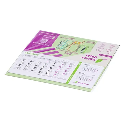 Calendrier de Bureau Multifonctions avec Notes Adhésives Personnalisable