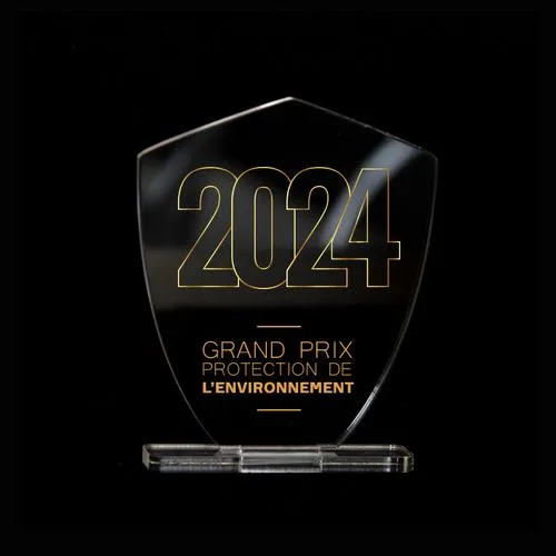 Trophée en plexiglas BLASON - France 3 mm