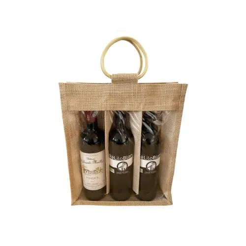 Sac porte bouteille GABIN 250 BIO - Ecru