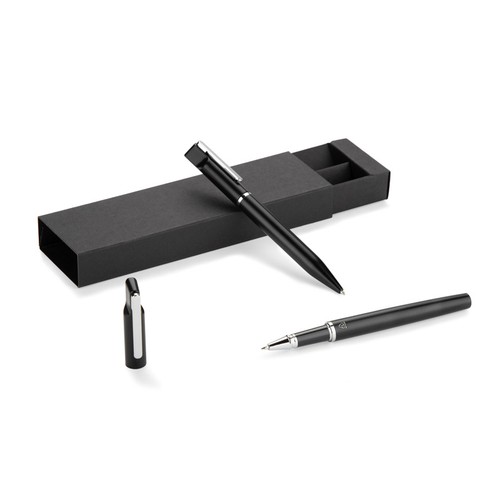 Ensemble d'écriture métal graphite personnalisable - Coffret cadeau