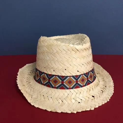 Chapeau Rio Publicitaire en Matière Végétale - Bandeau Personnalisé