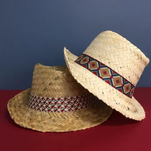 Chapeau Rio Publicitaire en Matière Végétale - Bandeau Personnalisé