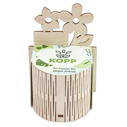 Mini-Jardin Myosotis Personnalisable - Cadeau d'Entreprise Écologique