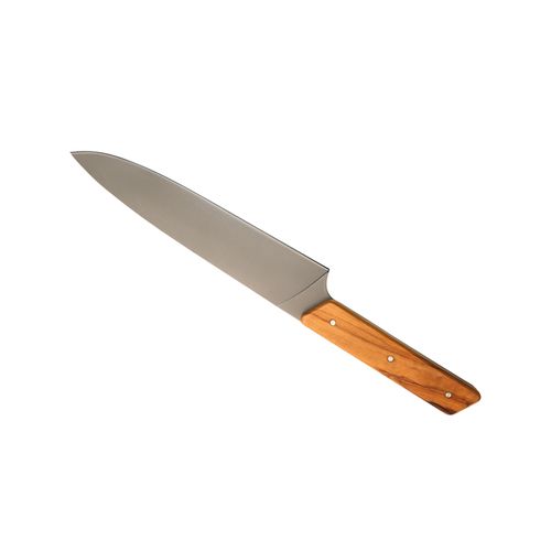 Couteau de Chef en Olivier avec Lame Titane - Cadeau d'Entreprise Premium