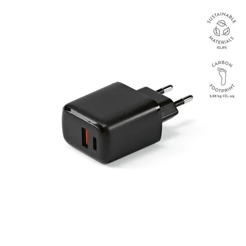 Chargeur mural Franklin, rABS, 20W, USB-C & A, charge rapide
