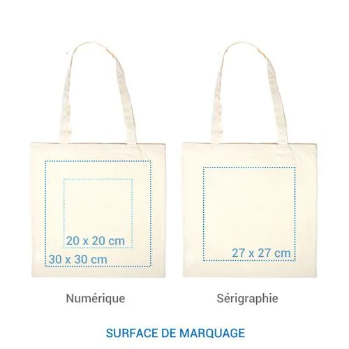 Cabas coton BIO SQUARE 155