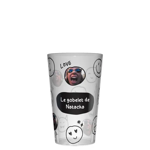 Gobelet personnalisé Wobz 25cl ultra-personnalisation