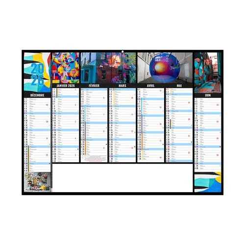 CAMELEON 2026 - MIDI 430 x 335 mm - LEGER 400G - SANS MARQUAGE - 1 TROU EN TETE