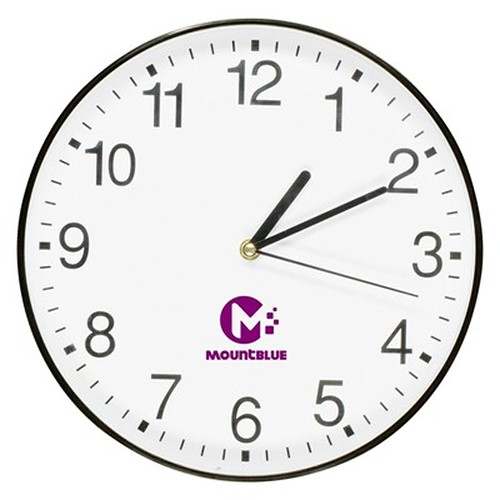 Horloge murale personnalisable Ø30 cm - Cadeau d'entreprise
