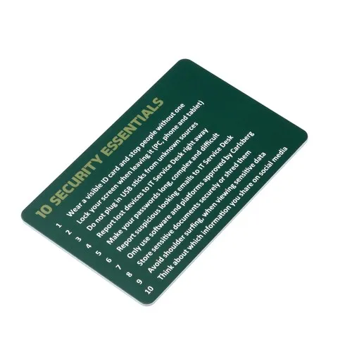 Carte Anti RFID  RFID Blocking card Toutes les couleurs