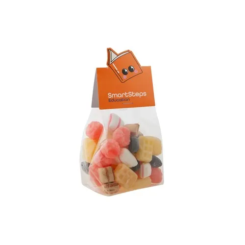 Sachet de 150g de bonbons avec étiquette personnalisée