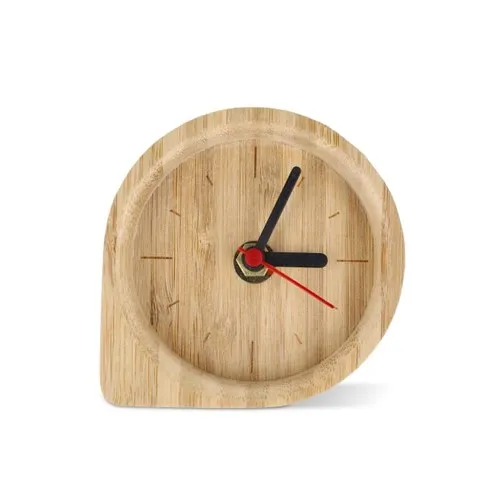 Horloge de Bureau Droplet en Bambou Personnalisable