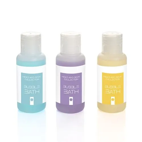 Bain moussant naturel relaxant dans une bouteille PCR partielle, 50 ml