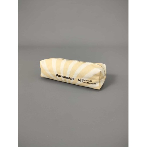 Trousse Carrée Coton Personnalisable All-Over - Fabrication Française