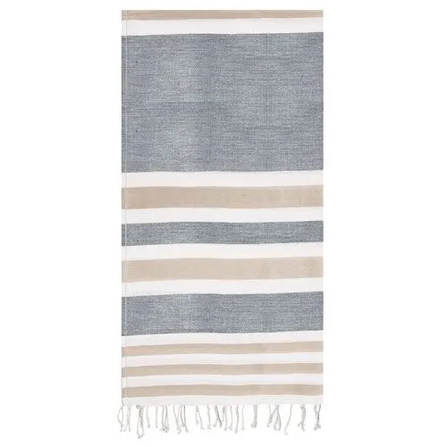 SERVIETTE PAREO EN COTON AVEC FLOCHE "GALUA"