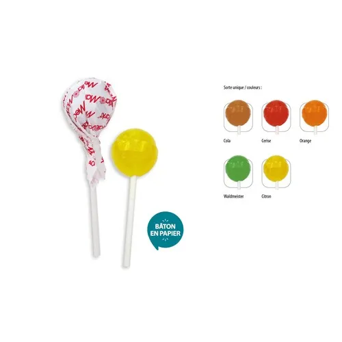 Carte de Noël Personnalisée avec Sucette Chocolat au Lait