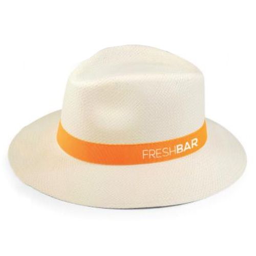 Chapeau Borsalino en Paille de Papier Personnalisable - Fabrication UE