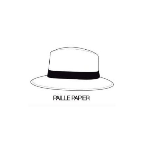 Chapeau Borsalino en Paille de Papier Personnalisable - Fabrication UE