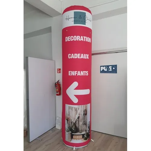 Colonne Gonflable Auto-Ventilée Personnalisable - PLV Verticale