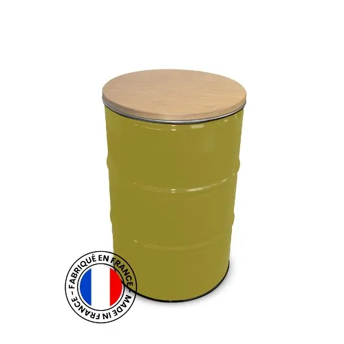 Baril RAL 200L Table Plateau Bois - Fabrication Française Recyclable