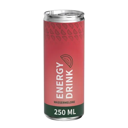 Energy Drink Pastèque 250ml Personnalisable - Étiquette Éco-Responsable