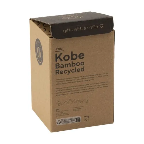 Kobe Bamboo RCS Recycled Steel 350 ml mug