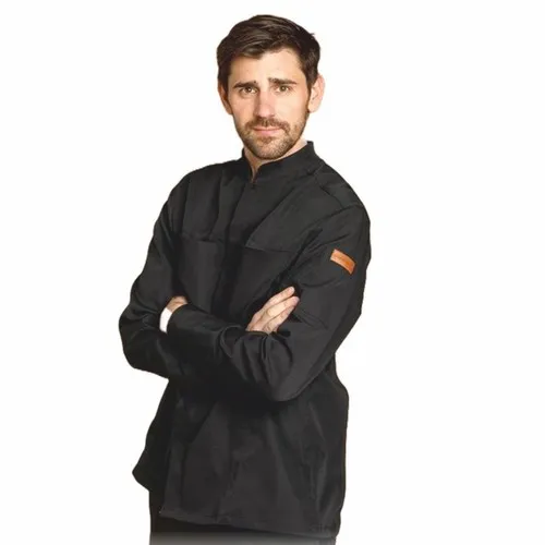 Veste de Cuisinier Personnalisable - Col Mao et Manches Longues