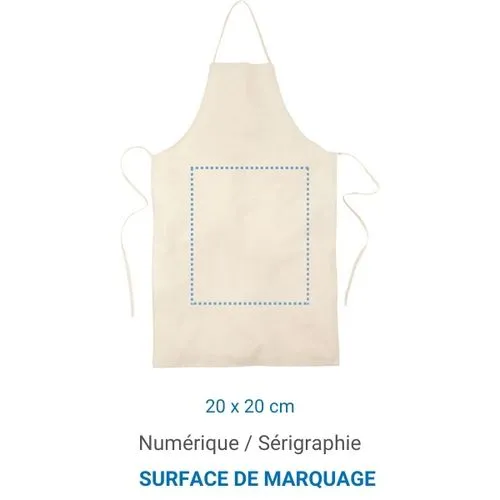 Tablier coton LUBERON 140 - écru