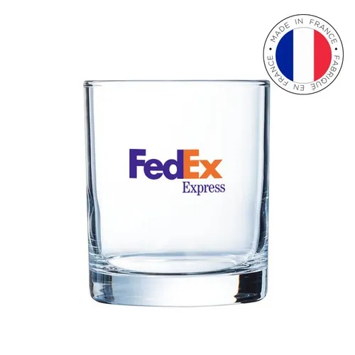 Verre à eau droit 270 ml personnalisable - Fabrication française