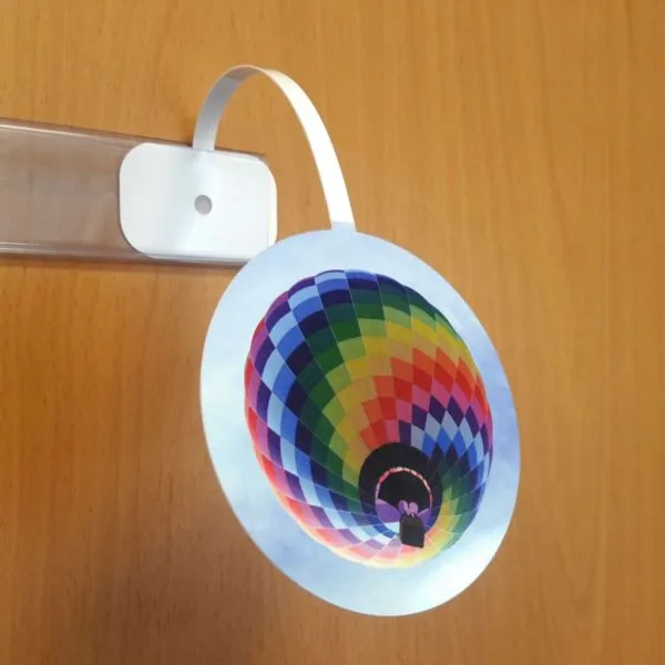 Étiquette de rayon ronde Ø100 mm personnalisée - Dès 500 ex.