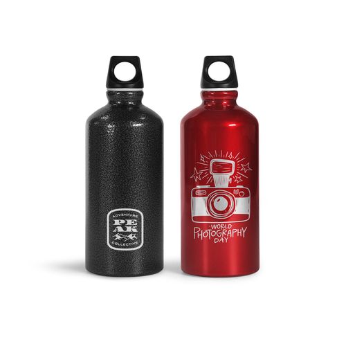 Bouteille personnalisée 600ml en aluminium recyclé - Dès 100 ex
