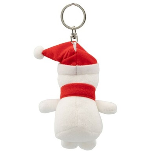 Porte-clés bonhomme de neige en peluche personnalisable