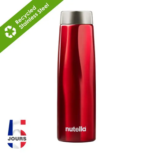 Gourde 500ml Rouge Métallisé FRA