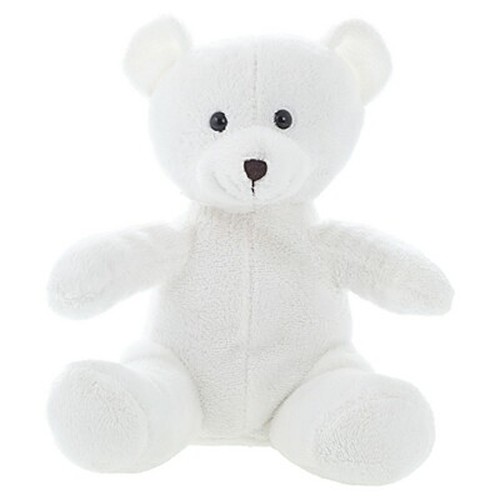 Ours en Peluche Blanc avec T-shirt Personnalisable - 19 cm