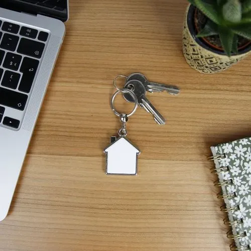 Porte-clés Métal MAISON - Gris