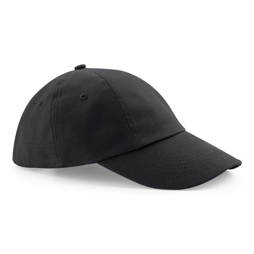 Casquette Profil Bas Coton Sergé Personnalisable - Noir