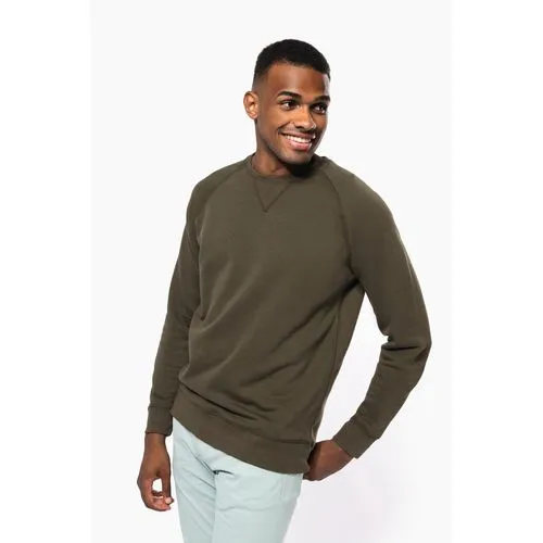 Sweat-shirt Bio Col Rond Manches Raglan Homme Personnalisable