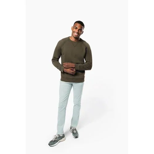 Sweat-shirt Bio Col Rond Manches Raglan Homme Personnalisable