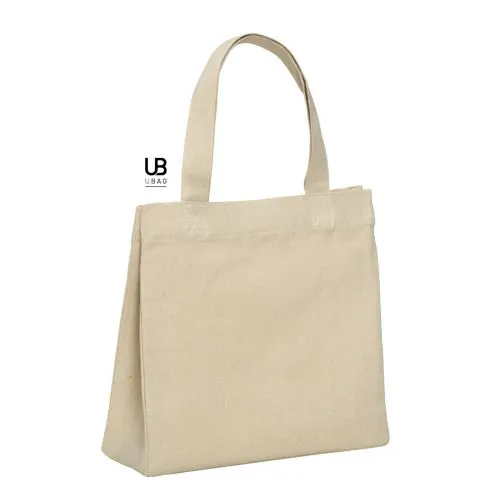 Tote Bag Coton 220g avec Soufflets et Bouton Pression - PRATO