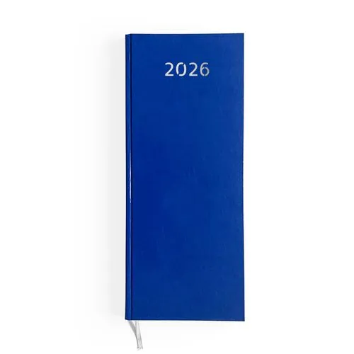 AGENDA DE CAISSE 2026 - DOS CARRE COUSU COLLE EMBOITE - 137 x 335 mm - COUVERTURE BORDEAUX - TRANSFERT A CHAUD