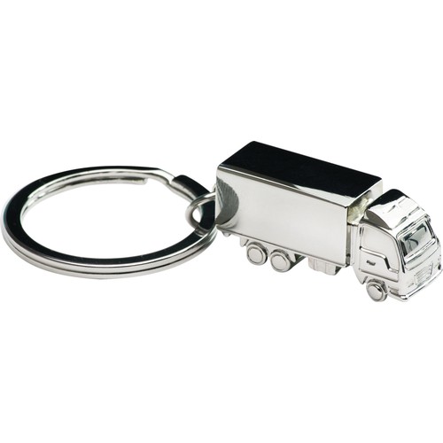Porte-clés Camion 3D en Métal Chromé Personnalisable
