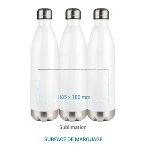 Bouteille isotherme SCREW - 750 ml Blanc