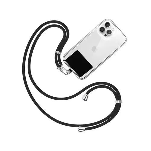 LANIERE TOUR DE COU SMARTPHONE UNIVERSELLE NOIR
