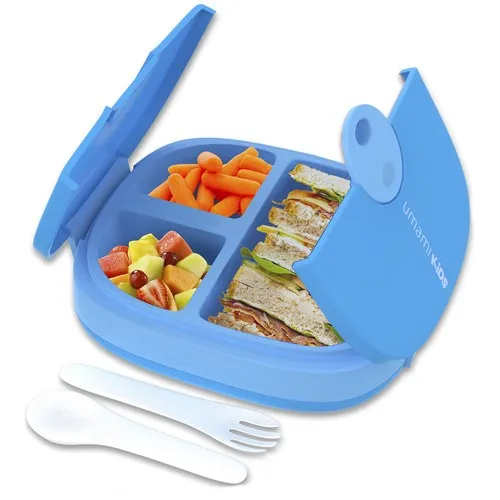 Lunch Box Enfant Tout-En-1 avec Couverts Intégrés - Personnalisable
