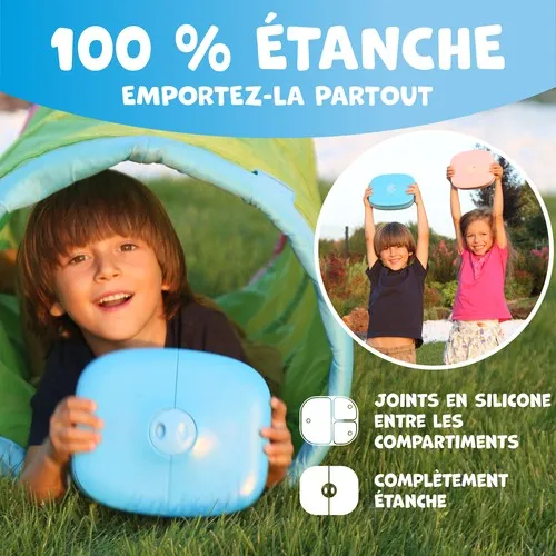 Lunch Box Enfant Tout-En-1 avec Couverts Intégrés - Personnalisable