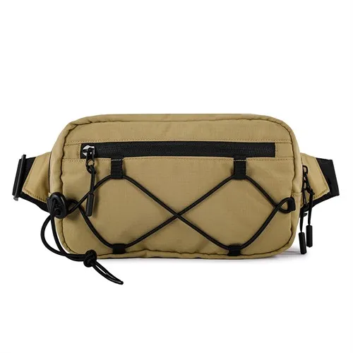 Banane Multi-Poches Nylon Ripstop Personnalisable - Kaki