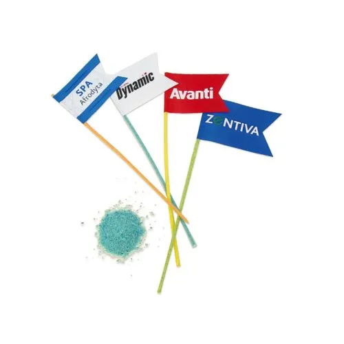 Sorbet dans les pailles