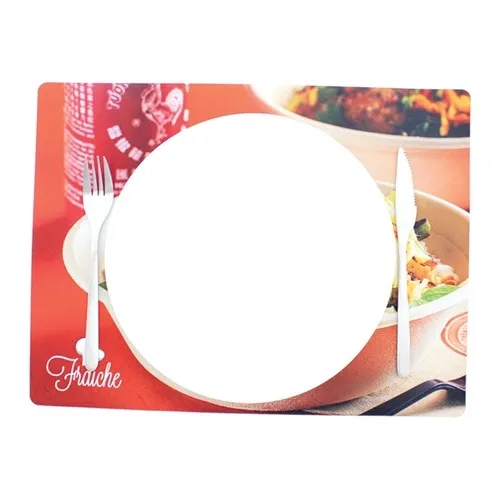 Set de table personnalisable en RPET - Sérigraphie sur mesure